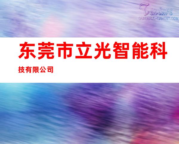 东莞市立光智能科技有限公司